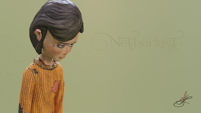 Medium shot of the girl. She is facing the right side of the image.