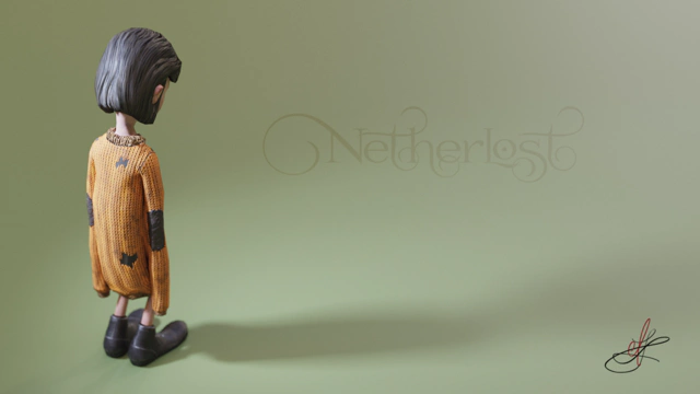 Rear shot of the girl. She is standing.