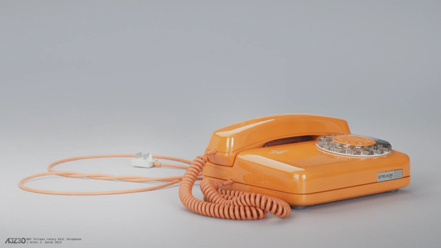 An overview shot of the front-left side of the phone, with spiral receiver and connection cables nicely visible.