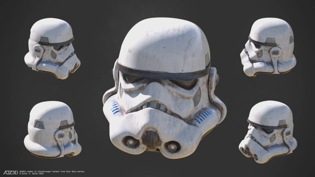 Extreme close up of lower front side of the helmet.